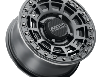 Aluminum Wheels 15x7 MR415 Beadlock UTV Bolt Pattern 4 On 156 Offset 38 Lip Size 0 Matte Black MB Gloss Black Ring Method