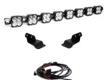 8XL Pro Linkable LED Light Bar Roof Mount Kit for Ford Bronco 2021-2026 Bronco Raptor 2022-2026 (Light Pattern Multi-Pattern Clear Upfitter Wiring) Baja Designs