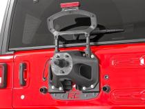 Jeep Spare Tire Relocation Bracket 18-20 Wrangler JL No Rear Proximity Sensors Rough Country