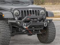 Jeep Full Width Front LED Winch Bumper JK, JL, Gladiator JT Rough Country