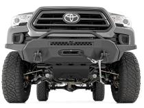 Front Bumper High Clearance 9500 Lb Pro Series Winch Synthetic Rope 16-22 Toyota Tacoma Rough Country