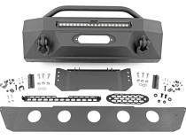 Front Bumper Hybrid 20 Inch Black LED Amber Toyota 4Runner 2WD/4WD (14-24) Rough Country