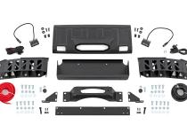 Hidden Winch Mount White SAE Fog Toyota Land Cruiser 4WD (2024-2026) Rough Country