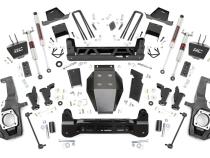 7 Inch Lift Kit Torsion Drop M1 w/ Overloads Silverado/Sierra 2500HD/3500HD (20-26) Rough Country