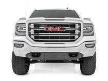7 Inch Stamped Steel LCA Lift Kit Forged UCA Bracket Vertex/V2 Shks Silverado/Sierra 1500 (16-18) Rough Country