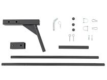 Flag Pole Holder Single 2 &amp;amp; 2.5 Inch Inch Hitch w/ Flag Pole Rough Country