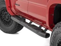 Oval Nerf Step Double Cab Black Toyota Tacoma 2WD/4WD (2024-2026) Rough Country