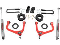 3.5 Inch Lift Kit Red GMC Sierra 1500 2WD/4WD (2019-2025) Rough Country