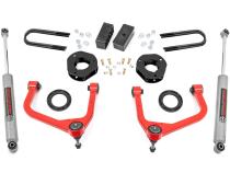 3.5 Inch Lift Kit Mono Leaf Rear Red GMC Sierra 1500 2WD/4WD (2019-2024) Rough Country