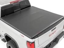 Soft Tri-Fold Bed Cover 5 Foot 10 Inch Bed Chevy/GMC Sierra 1500 (19-26)/Silverado 1500 (19-26) Rough Country