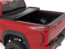Soft Tri-Fold Bed Cover 5 Foot 7 Inch Bed with and w/o OE Rail Toyota Tundra (22-26) Rough Country