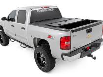 Hard Tri-Fold Flip Up Bed Cover 5 Foot 9 Inch Bed Silverado/Sierra 1500 (07-13) Rough Country