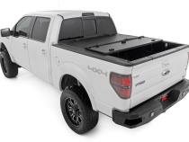 Hard Tri-Fold Flip Up Bed Cover 6 Foot 7 Inch Bed Ford F-150 2WD/4WD (2004-2014) Rough Country