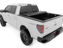 Hard Tri-Fold Flip Up Bed Cover 6 Foot 7 Inch Bed Ford F-150 2WD/4WD (2004-2014) Rough Country