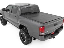 Hard Tri-Fold Flip Up Bed Cover 6 Foot Bed Toyota Tacoma 2WD/4WD (2016-2023) Rough Country