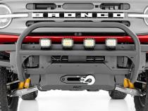 Nudge Bar 20 Inch Black Single Row LED OE Modular Steel - Ford Bronco (21-25) Rough Country