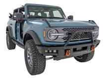Safari Bar 3.5 Inch Round LED (Pair) Black Amber DRL OE Modular Steel Ford Bronco (21-25) Rough Country