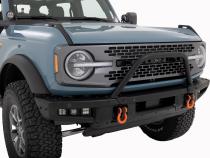 Safari Bar 3.5 Inch Round LED (Pair) Black Amber DRL OE Modular Steel Ford Bronco (21-25) Rough Country