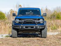 Safari Bar 12 Inch LED Light Bar Black DRL Single Row OE Modular Steel Ford Bronco (21-25) Rough Country