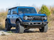 Safari Bar 12 Inch LED Light Bar Black DRL Single Row OE Modular Steel Ford Bronco (21-25) Rough Country
