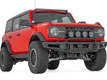 Light Bar Mount 6.5 Inch Round LED (Quad) OE Modular Steel Ford Bronco (21-25) Rough Country