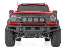 Light Bar Mount 6.5 Inch Round LED (Quad) OE Modular Steel Ford Bronco (21-25) Rough Country