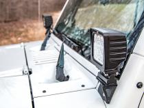 Jeep Lower Windshield Light Mounts 07-18 Wrangler JK For Rough Country 70905 Rough Country