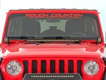 Jeep 30 Inch LED Hood Kit 18-20 Wrangler JL 20-Up Gladiator JT Black-Series Rough Country