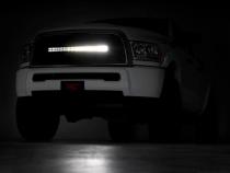 Dodge Mesh Grille w/30 Inch Dual Row Black Series LED 13-18 RAM 2500/3500 Rough Country
