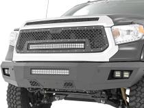 Toyota Mesh Grille w/30 Inch Dual Row Black Series LED w/Amber DRL 14-17 Tundra Rough Country