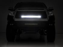 Toyota Mesh Grille w/30 Inch Dual Row Black Series LED w/Amber DRL 14-17 Tundra Rough Country