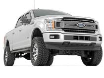 Dual 10 Inch LED Chrome Series Grille Kit 18-20 F-150 XLT Rough Country