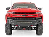 Chevy 2-inch LED Lower Windshield Ditch Kit Black Series Flood Beam For 19-20 Silverado Rough Country