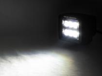 2 Inch Square Cree LED Lights Pair Black Series, Spot Beam Rough Country
