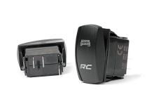 LED Backlit Rocker Switch RC Logo Blue Rough Country