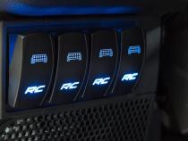 LED Backlit Rocker Switch RC Logo Blue Rough Country