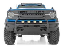 LED Light Upper Windshield 40 Inch Black Single Row 21-Up Ford Bronco Rough Country