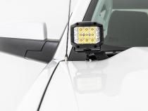 LED Ditch Light Kit 3in OSRAM Pair Wide Silverado/Sierra 1500 (14-18 &amp;amp; Classic) Rough Country