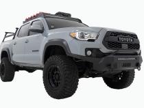 LED Light Kit Ditch Mount Black Series Round 3.5 Inch Amber DRL Toyota Tacoma (16-23) Rough Country
