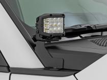 LED Light Kit Ditch Mount Black Series Round 3.5 Inch Amber DRL Toyota LandCruiser (2024) Rough Country