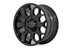 77 Series Wheel One-Piece Semi Gloss Black 20x9 6x5.5 -12mm Rough Country