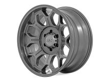 77 Series Wheel One-Piece Gunmetal Gray 20x10 6x5.5 -25mm Rough Country