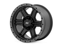 79 Series Wheel One-Piece Semi Gloss Black w/Gunmetal Ring 17x8.5 6x5.5 0mm Rough Country