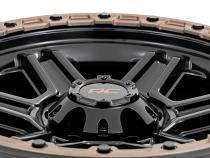 79 Series Wheel One-Piece Semi Gloss Black w/Bronze Ring 17x8.5 6x135 0mm Rough Country