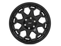 80 Series Wheel One-Piece Semi Gloss Black 20x9 8x180 0mm Rough Country