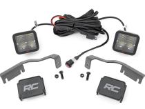 LED Light Kit Ditch Mount 2 Inch Spectrum Pair Spot Nissan Frontier (22-26) Rough Country