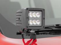 LED Light Kit Ditch Mount 2 Inch Spectrum Pair Spot Nissan Frontier (22-26) Rough Country