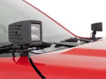 LED Light Kit Ditch Mount 2 Inch Spectrum Pair Spot Nissan Frontier (22-26) Rough Country