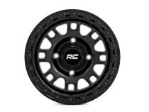 82 Series Wheel One-Piece Semi Gloss Black 14x7 4x137 +10mm Rough Country