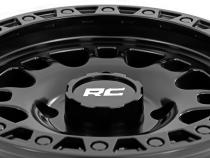 82 Series Wheel One-Piece Semi Gloss Black 14x7 4x137 +10mm Rough Country